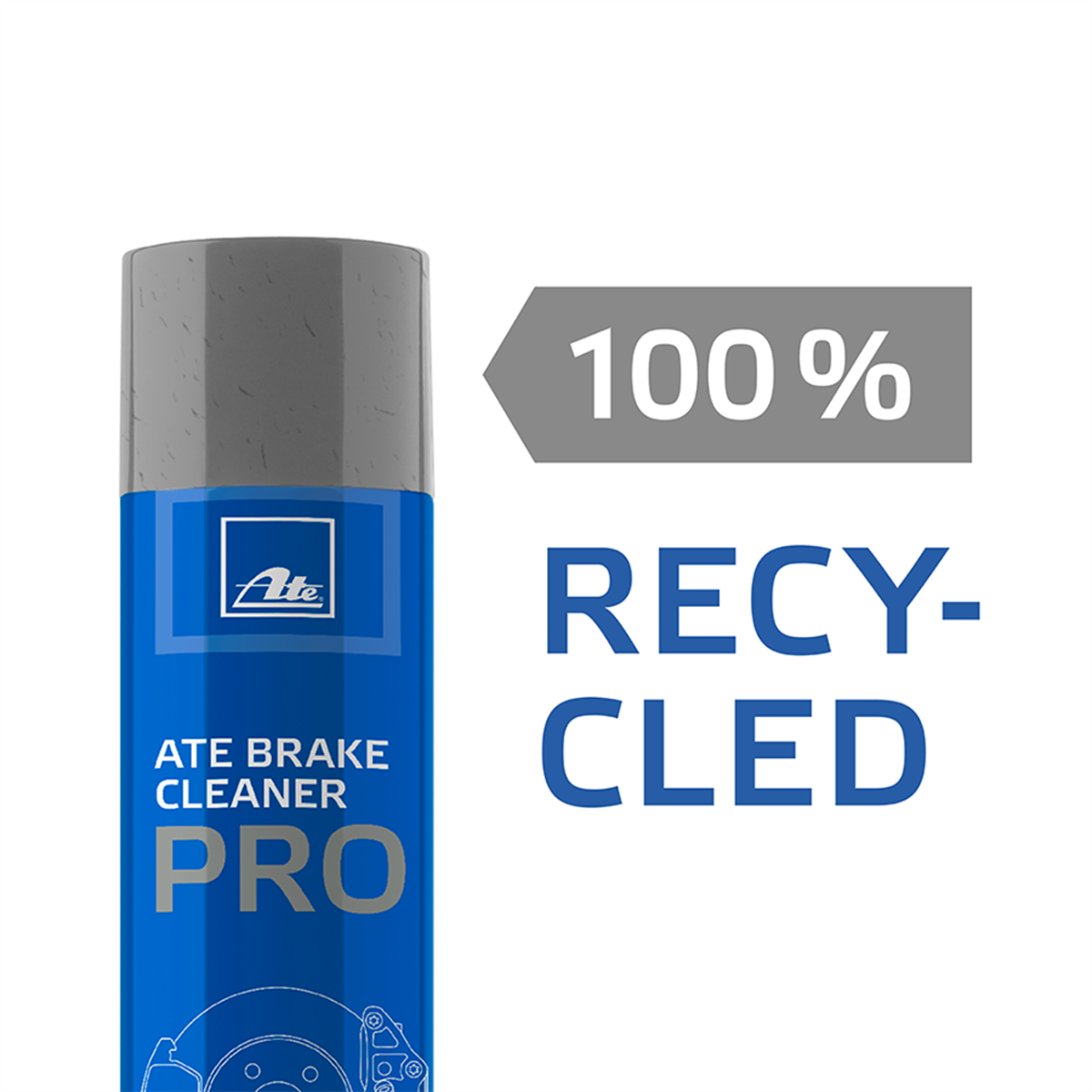 Capuchon en plastique 100 % recyclé et non teinté